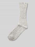 Marc O'Polo Rippstrick-Socken aus weichem Bio-Baumwoll-Mix in Hellgrau...