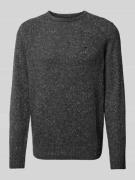 Fynch-Hatton Strickpullover aus Woll-Mix mit Rundhalsausschnitt in Ant...