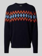 Fynch-Hatton Loose Fit Strickpullover aus Woll-Kaschmir-Mix in Marine,...