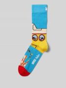 Happy Socks Socken mit Label-Stitching Modell 'Beatles' in Hellblau, G...