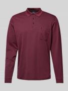 RAGMAN Regular Fit Poloshirt mit Brusttasche in Bordeaux, Größe XL