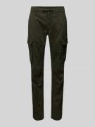 PME Legend Tapered Fit Cargohose mit Tunnelzug in Oliv, Größe 31/32