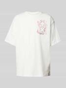 Replay T-Shirt mit Label-Print Modell 'Martin Garrix' in Offwhite, Grö...