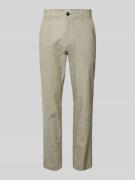 Jack & Jones Tapered Fit Chino aus Baumwoll-Leinen-Mix Modell 'SUMMER'...