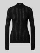 BOSS Strickpullover mit Strukturmuster in Black, Größe XS