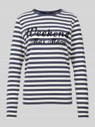 Weekend Max Mara Longsleeve mit Label-Print Modell 'QUINOA' in Marine,...