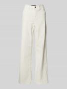Gardeur Wide Leg Cordhose mit Gesäßtaschen Modell 'Feliza' in Offwhite...