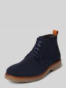 Marc O'Polo Boots aus Veloursleder Modell 'LINUS' in Marine, Größe 41