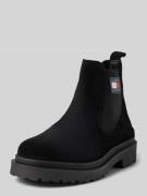 Tommy Jeans Chelsea Boots aus Leder mit Label-Patch in Black, Größe 42