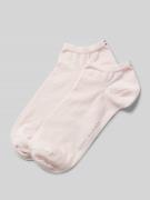 Tommy Hilfiger Sneakersocken mit Label-Schriftzug im 2er-Pack in Rosa,...
