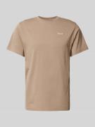 Forét T-Shirt mit Label-Print Modell 'STILL' in Taupe, Größe XL