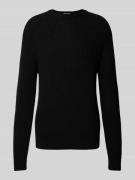 Forét Strickpullover mit Rundhalsausschnitt Modell 'CONE' in Black, Gr...