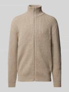 Forét Regular Fit Strickjacke aus Woll-Mix Modell 'MARSH' in Beige, Gr...