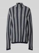 Emporio Armani Strickpullover mit Turtleneck in Marine, Größe XL