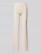 Guess Schlaghose mit Teilungsnähten Modell 'LISE' in Offwhite, Größe S