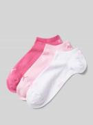 PUMA Sneakersocken mit Label-Details im 3er-Pack in Rosa, Größe 35-38