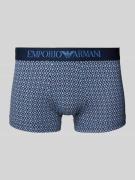 Emporio Armani Trunks mit elastischem Logo-Bund in Bleu, Größe S