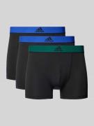 ADIDAS SPORTSWEAR Trunks mit elastischem Label-Bund im 2er-Pack in Bla...