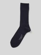 Falke Socken aus Schurwoll-Mix mit Label-Detail Modell 'Nelson' in Mar...