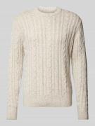 Casual Friday Strickpullover mit gerippten Abschlüssen Modell 'Karl' i...