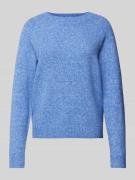 Vero Moda Langärmeliger Strickpullover Modell 'DOFFY' in Blau Melange,...