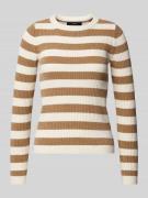 Vero Moda Slim Fit Strickpullover mit Streifenmuster Modell 'CHILI' in...