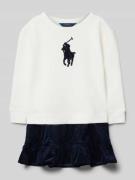 Polo Ralph Lauren Kids Kleid in Layering-Optik in Offwhite, Größe 104