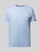 Alpha Industries T-Shirt mit Label-Print Modell 'BASIC' in Hellblau, G...