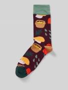 DillySocks Socken mit Motiv-Stitching Modell 'Mushroom Crush' in Hellb...