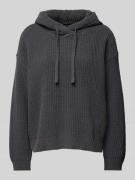 Vero Moda Regular Fit Strickpullover mit Kapuze Modell 'NEAT' in Anthr...