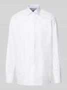 ETERNA Comfort Fit Smokinghemd aus Twill in Weiss, Größe 45
