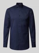 ETERNA Slim Fit Businesshemd aus Twill in Marine, Größe 40