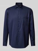 ETERNA Comfort Fit Business-Hemd mit Brusttasche in Marine, Größe 40