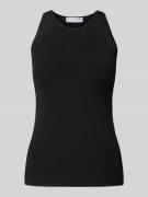 Selected Femme Tanktop in Ripp-Optik Modell 'MARWA' in Black, Größe M