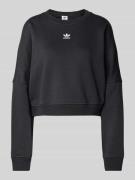 adidas Originals Cropped Sweatshirt mit Logo-Stitching in Black, Größe...