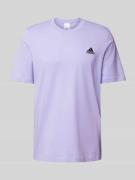 ADIDAS SPORTSWEAR T-Shirt mit Logo-Stitching in Hellblau, Größe L