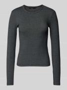 Vero Moda Regular Fit Langarmshirt aus Baumwoll-Mix mit Effektgarn Mod...