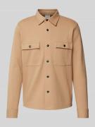 SELECTED HOMME Hemdjacke mit Brusttaschen Modell 'JACKIE' in Beige, Gr...