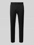 MCNEAL Regular Fit Anzughose mit Bügelfalten in Black, Größe 24