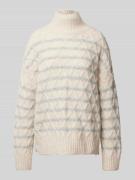 Smith and Soul Strickpullover mit Stehkragen in Beige, Größe L