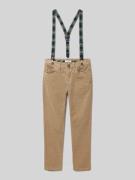 Name It Slim Fit Cordhose mit Hosenträgern Modell 'RYAN' in Camel, Grö...