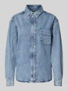 Marc O'Polo Denim Regular Fit Jeansbluse mit Brusttasche in Jeansblau,...