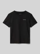 Calvin Klein Jeans T-Shirt mit Label-Print in Black, Größe 140