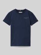 Tommy Hilfiger Teens Regular Fit T-Shirt mit Logo-Stitching in Marine,...