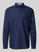 ETERNA Regular Fit Businesshemd aus Popeline in Marine, Größe 39
