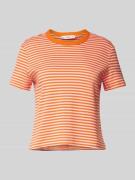 Mango T-Shirt mit Rundhalsausschnitt in Orange, Größe M