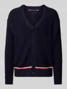 Tommy Hilfiger Strickjacke mit Knopfleiste in Marine, Größe L