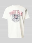 Tommy Jeans T-Shirt aus Baumwolle mit Motiv-Print Modell 'VARSITY TIGE...