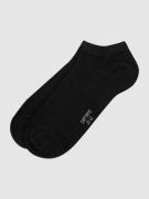 camano Sneakersocken aus Viskosemischung im 2er-Pack in Black, Größe 3...