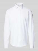 CK Calvin Klein Slim Fit Business-Hemd mit Label-Stitching Modell 'BAR...